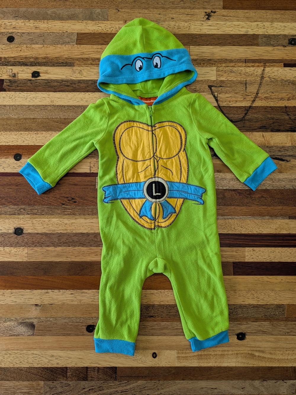 6-12M TMNT Leonardo Nickelodeon Fleece Romper